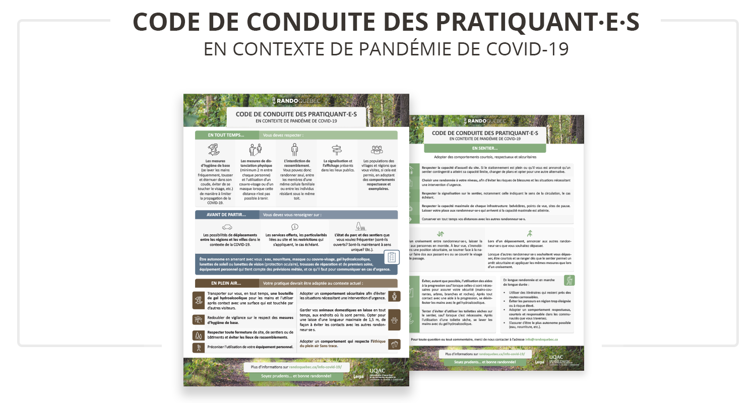 Code de conduite des pratiquants